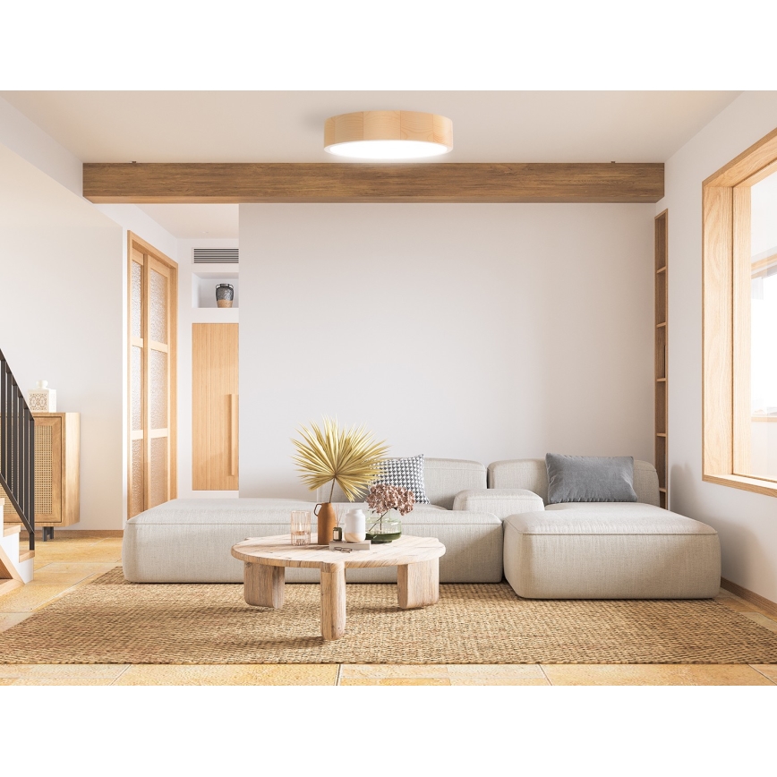 Kylpyhuoneen kattovalaisin CLEO 2xE27/24W/230V IP54 halk. 27,5 cm mänty