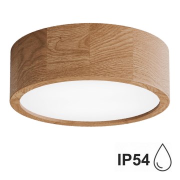 Kylpyhuoneen kattovalaisin CLEO 2xE27/24W/230V IP54 halk. 27,5 cm tammi