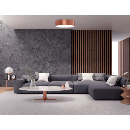 Kylpyhuoneen kattovalaisin CLEO 3xE27/24W/230V halkaisija 40 cm kupari IP54