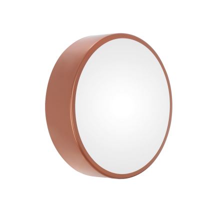 Kylpyhuoneen kattovalaisin liiketunnistimella CLEO 2xE27/24W/230V halkaisija 30 cm kuparinvärinen IP54