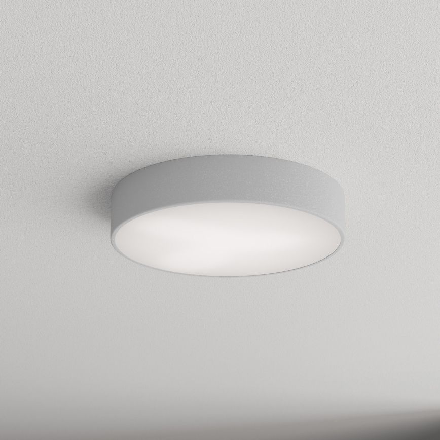 Kylpyhuoneen kattovalaisin CLEO sensorilla, 3 x E27, 24 W, 230 V, Ø 40 cm, harmaa, IP54