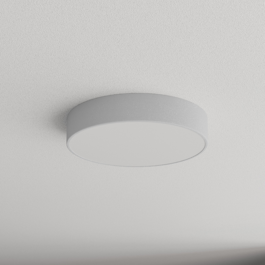 Kylpyhuoneen kattovalaisin CLEO sensorilla, 3 x E27, 24 W, 230 V, Ø 40 cm, harmaa, IP54