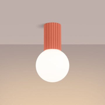 Kylpyhuoneen kattovalaisin HALO 1xG9/8W/230V halkaisija 12 cm IP44 vaaleanpunainen