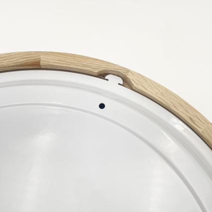 Kylpyhuoneen kattovalaisin LINARO 3xE27/15W/230V IP54 tammi Ø 37 cm