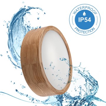 Kylpyhuoneen kattovalaisin OAK 2xE27/15W/230V IP54 tammi ? 27 cm