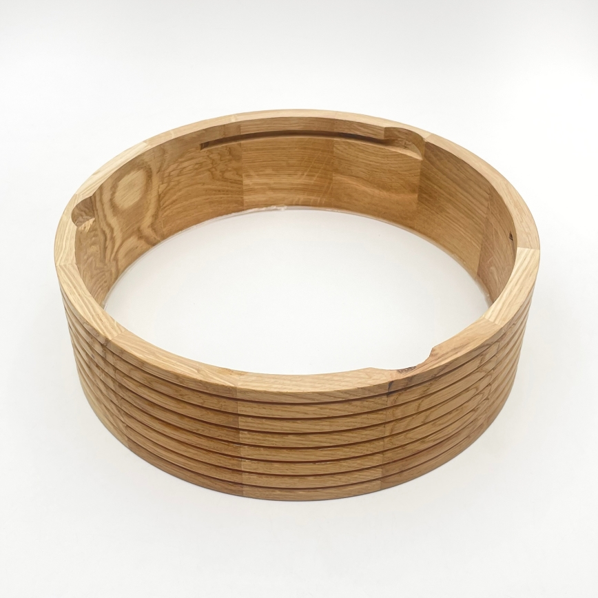 Kylpyhuoneen kattovalaisin OAK 2xE27/15W/230V IP54 tammi Ø 27 cm