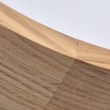 Kylpyhuoneen kattovalaisin OAK 3xE27/15W/230V, tammi, halkaisija 37 cm, IP54