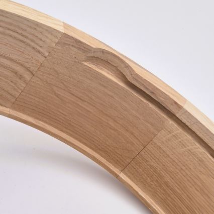 Kylpyhuoneen kattovalaisin OAK 3xE27/15W/230V, tammi, halkaisija 37 cm, IP54