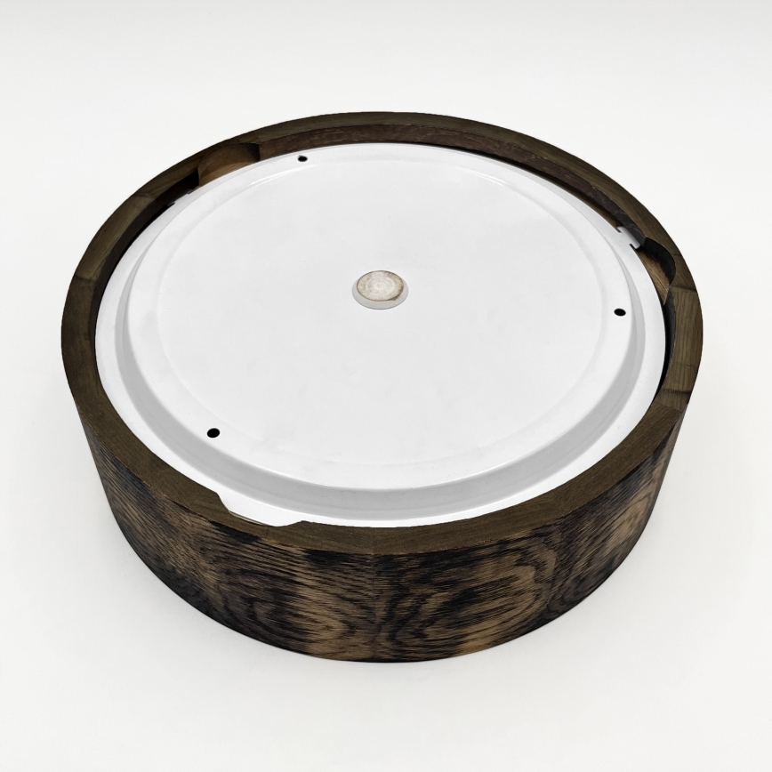 Kylpyhuoneen kattovalaisin OAK SMOKY 2xE27/15W/230V IP54 Ø 27,5 cm tammi/ruskea