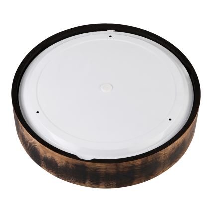 Kylpyhuoneen kattovalaisin OAK SMOKY 3xE27/15W/230V IP54 ? 37,5 cm tammi/ruskea