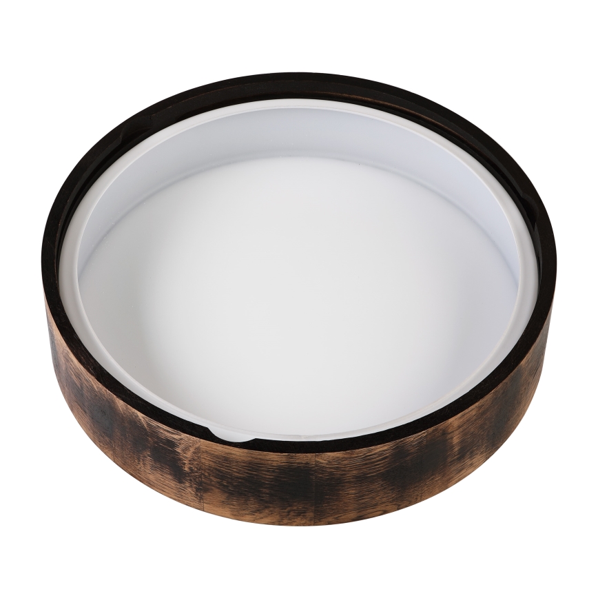 Kylpyhuoneen kattovalaisin OAK SMOKY 3xE27/15W/230V IP54 ? 37,5 cm tammi/ruskea