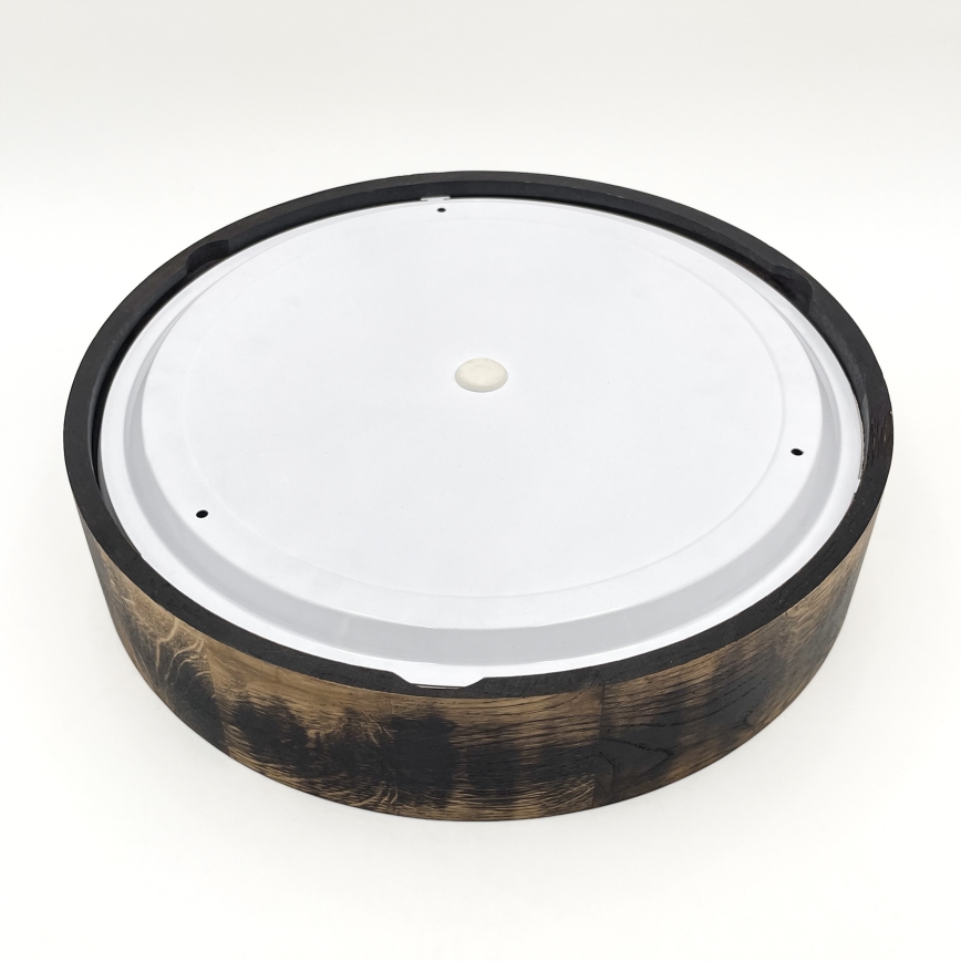 Kylpyhuoneen kattovalaisin OAK SMOKY 3xE27/15W/230V IP54 ? 37,5 cm tammi/ruskea