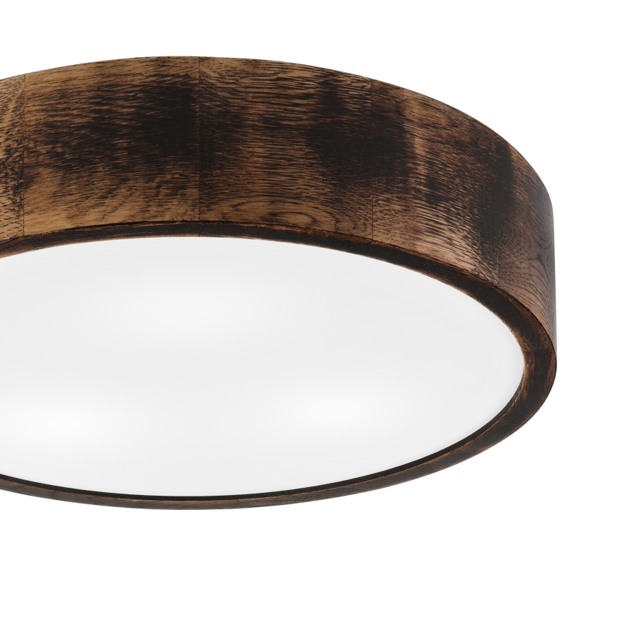 Kylpyhuoneen kattovalaisin OAK SMOKY 3xE27/15W/230V IP54 ? 37,5 cm tammi/ruskea