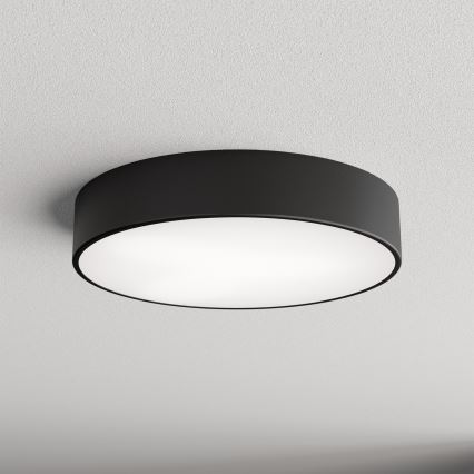 Kylpyhuoneen kattovalaisin sensorilla CLEO 3 x E27 / 24 W / 230 V, halkaisija 40 cm, musta, IP54