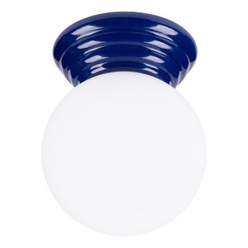 Kylpyhuoneen kattovalaisin ZORI 1xG9/8W/230V halkaisija 12 cm IP44 sininen