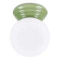 Kylpyhuoneen kattovalaisin ZORI 1xG9/8W/230V halkaisija 12 cm IP44 vihreä