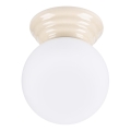 Kylpyhuoneen kattovalaisin ZORI 1xG9/8W/230V Ø 12 cm IP44 beige