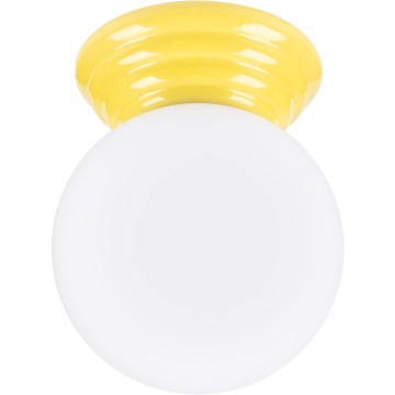 Kylpyhuoneen kattovalaisin ZORI 1xG9/8W/230V Ø 12 cm IP44, keltainen