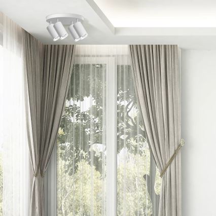 Kylpyhuoneen kohdevalo TURYN 4xGU10/10W/230V IP44 valkoinen