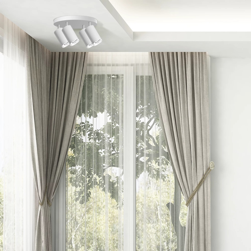 Kylpyhuoneen kohdevalo TURYN 4xGU10/10W/230V IP44 valkoinen