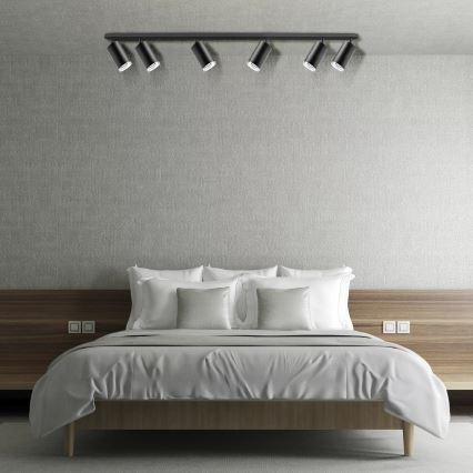 Kylpyhuoneen kohdevalo TURYN 6xGU10/10W/230V IP44 musta