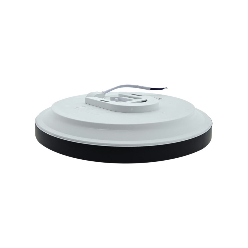 Kylpyhuoneen LED-kattovalaisin FLUME LED/10W/230V Ø 22,5 cm IP44 musta