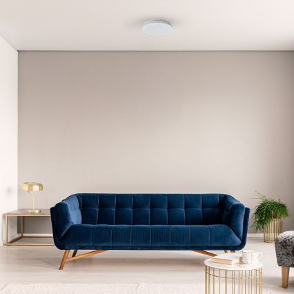 Kylpyhuoneen LED-kattovalaisin MARLON, 36 W, 230 V, Ø 30 cm, IP54, valkoinen