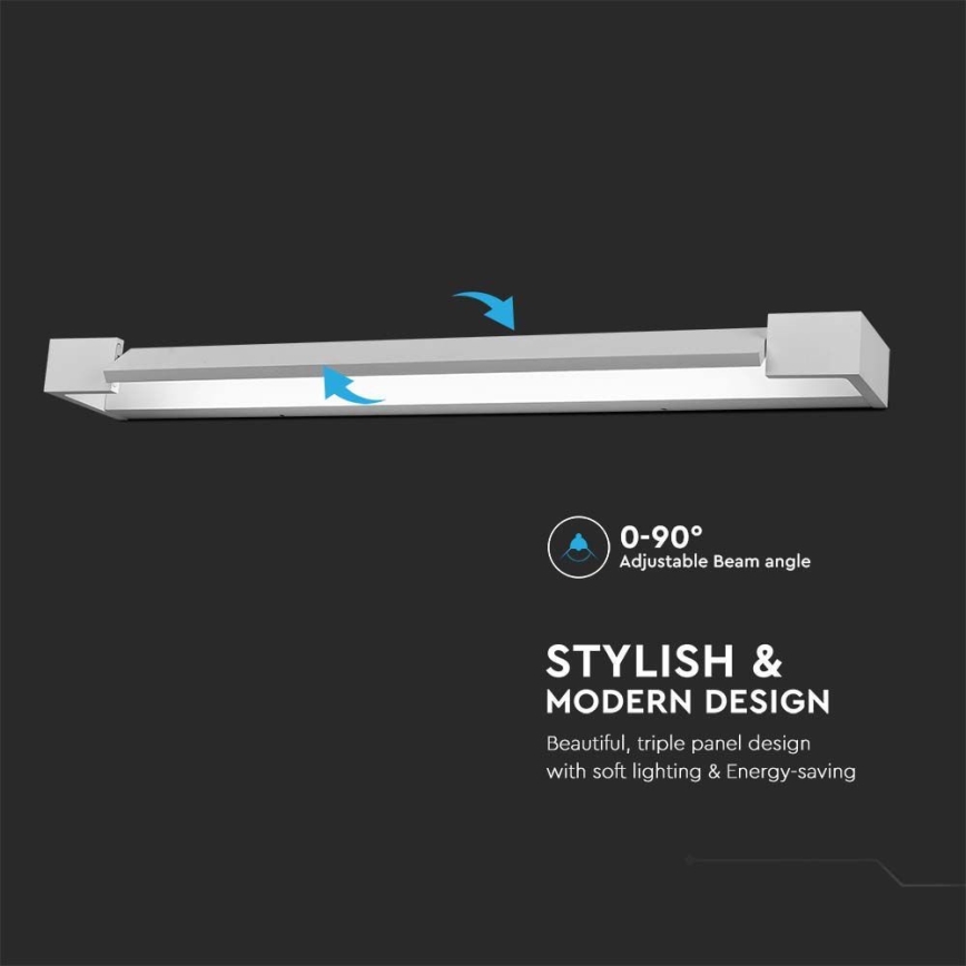 Kylpyhuoneen LED-peilivalo LED/18W/230V 4000K IP44 60 cm valkoinen