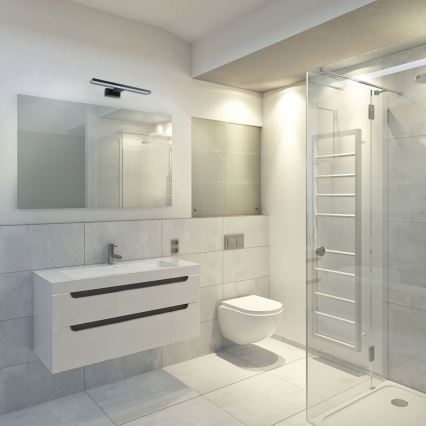 Kylpyhuoneen LED-seinävalaisin SHINE LED/7W/230V 30 cm IP44 musta