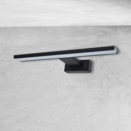 Kylpyhuoneen LED-seinävalaisin SHINE LED/7W/230V 30 cm IP44 musta