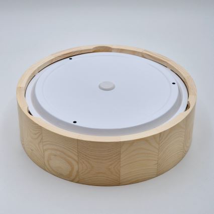 Kylpyhuoneen kattovalaisin NATURAL 2xE27/15W/230V IP54 mänty Ø 27 cm