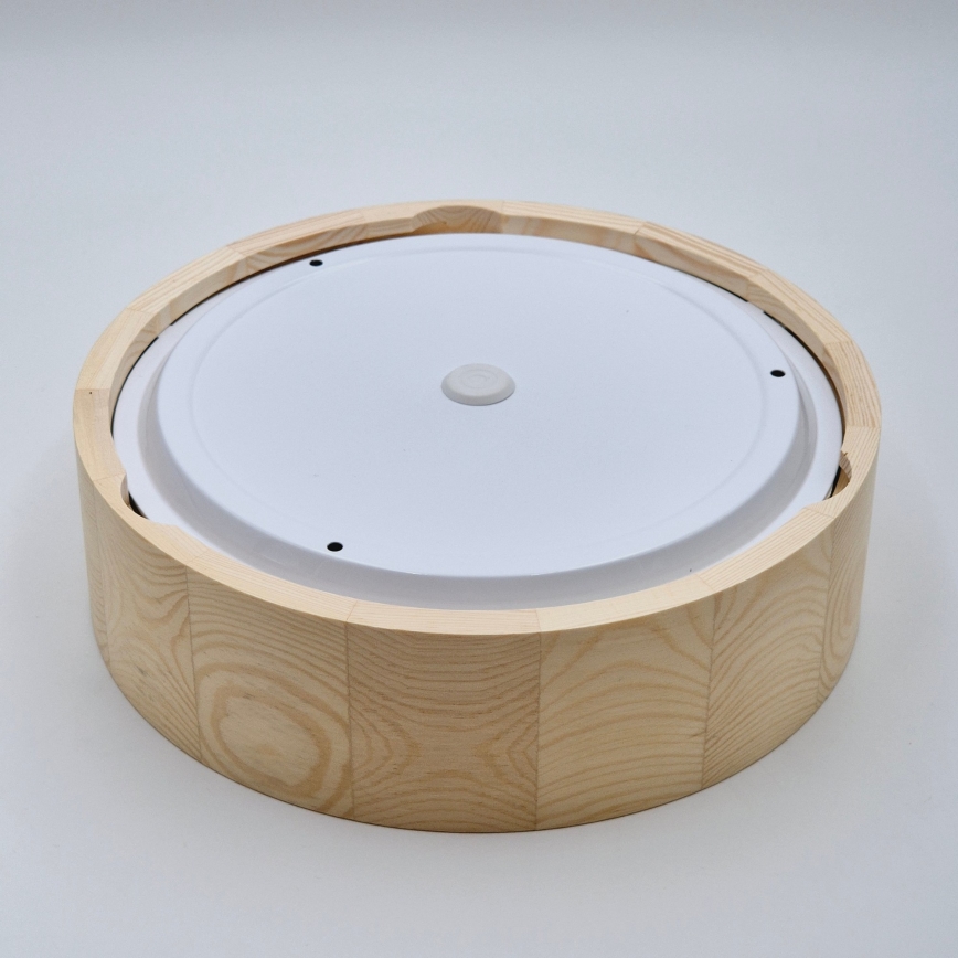 Kylpyhuoneen kattovalaisin NATURAL 2xE27/15W/230V IP54 mänty Ø 27 cm