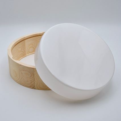 Kylpyhuoneen kattovalaisin NATURAL 2xE27/15W/230V IP54 mänty Ø 27 cm