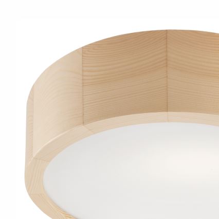 Kylpyhuoneen kattovalaisin NATURAL 2xE27/15W/230V IP54 mänty Ø 27 cm