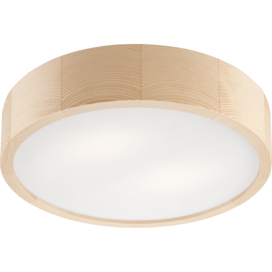 Kylpyhuoneen kattovalaisin NATURAL 3xE27/15W/230V IP54 mänty Ø 37 cm