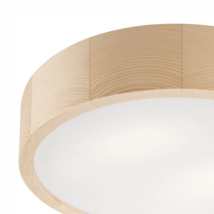 Kylpyhuoneen kattovalaisin NATURAL 3xE27/15W/230V IP54 mänty Ø 37 cm