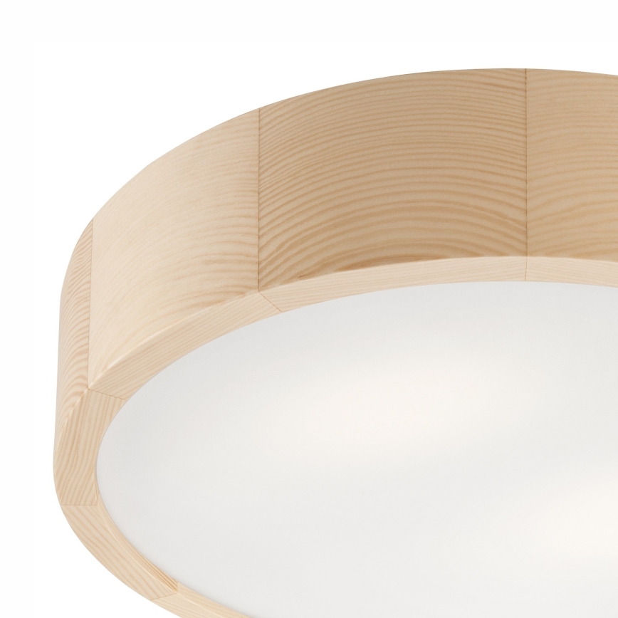 Kylpyhuoneen kattovalaisin NATURAL 3xE27/15W/230V IP54 mänty Ø 37 cm