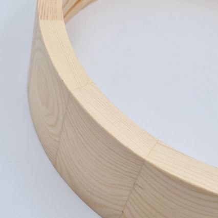 Kylpyhuoneen kattovalaisin NATURAL 3xE27/15W/230V IP54 mänty Ø 37 cm