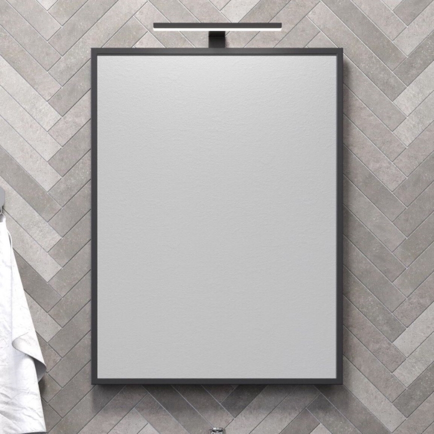 Kylpyhuoneen peili BORGSTED 60x80 cm musta
