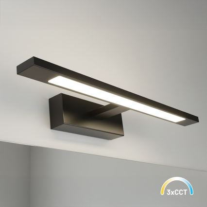 LED-kylpyhuoneen peilivalaisin KLIMT LED/8W/230V 3000/4000/6000K 40 cm IP44 musta