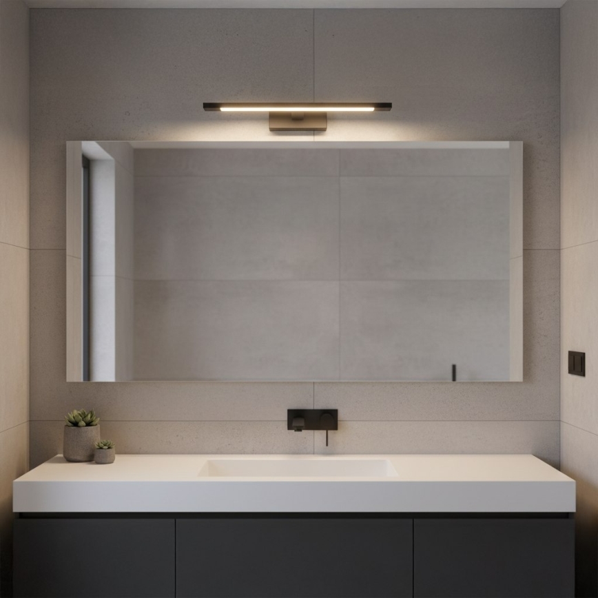 LED-kylpyhuoneen peilivalaisin KLIMT LED/8W/230V 3000/4000/6000K 40 cm IP44 musta