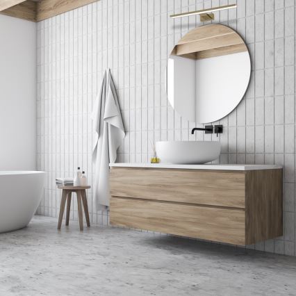 Kylpyhuoneen peilivalaisin SHINE LED/13,8W/230V 60 cm IP44 messinki