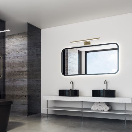 Kylpyhuoneen peilivalaisin SHINE LED/13,8W/230V 60 cm IP44 messinki