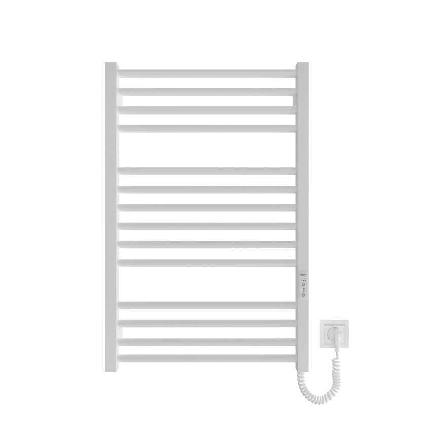 Kylpyhuoneen pyyhekuivain HF DERBY 170W/230V 77x53 cm valkoinen oikeanpuoleinen