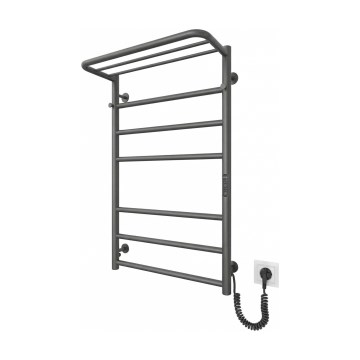 Kylpyhuoneen pyyhekuivain HOME 95W/230V 77x53 cm ruostumaton teräs/antrasiitti oikeakätinen