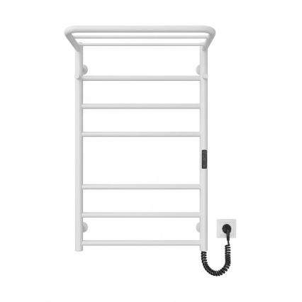 Kylpyhuoneen pyyhekuivain HOME 95W/230V 77x53 cm ruostumaton teräs/valkoinen oikeanpuoleinen