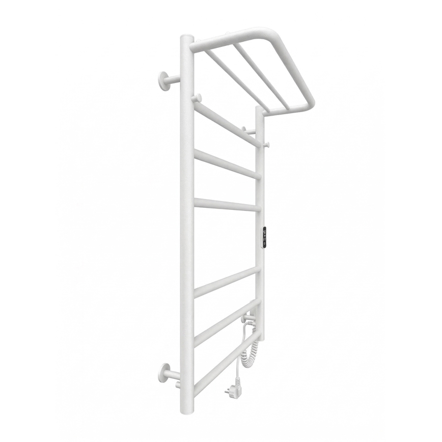 Kylpyhuoneen pyyhekuivain HOME 95W/230V 77x53 cm ruostumaton teräs/valkoinen oikeanpuoleinen