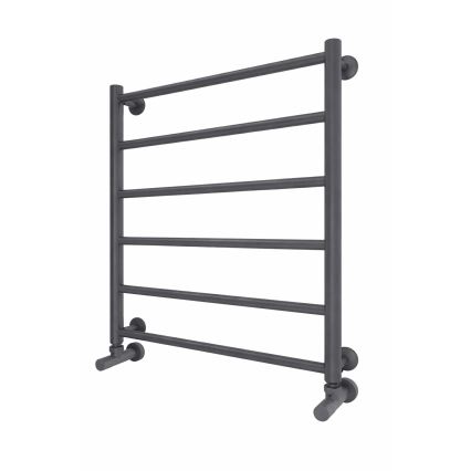 Kylpyhuoneen pyyhekuivain INOX FLAT 122W/230V 57x43 cm ruostumaton teräs/antrasiitti