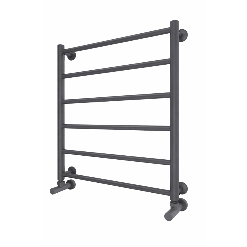 Kylpyhuoneen pyyhekuivain INOX FLAT 122W/230V 57x43 cm ruostumaton teräs/antrasiitti