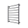 Kylpyhuoneen pyyhekuivain INOX FLAT 163W/230V 77x53 cm ruostumaton teräs/antrasiitti